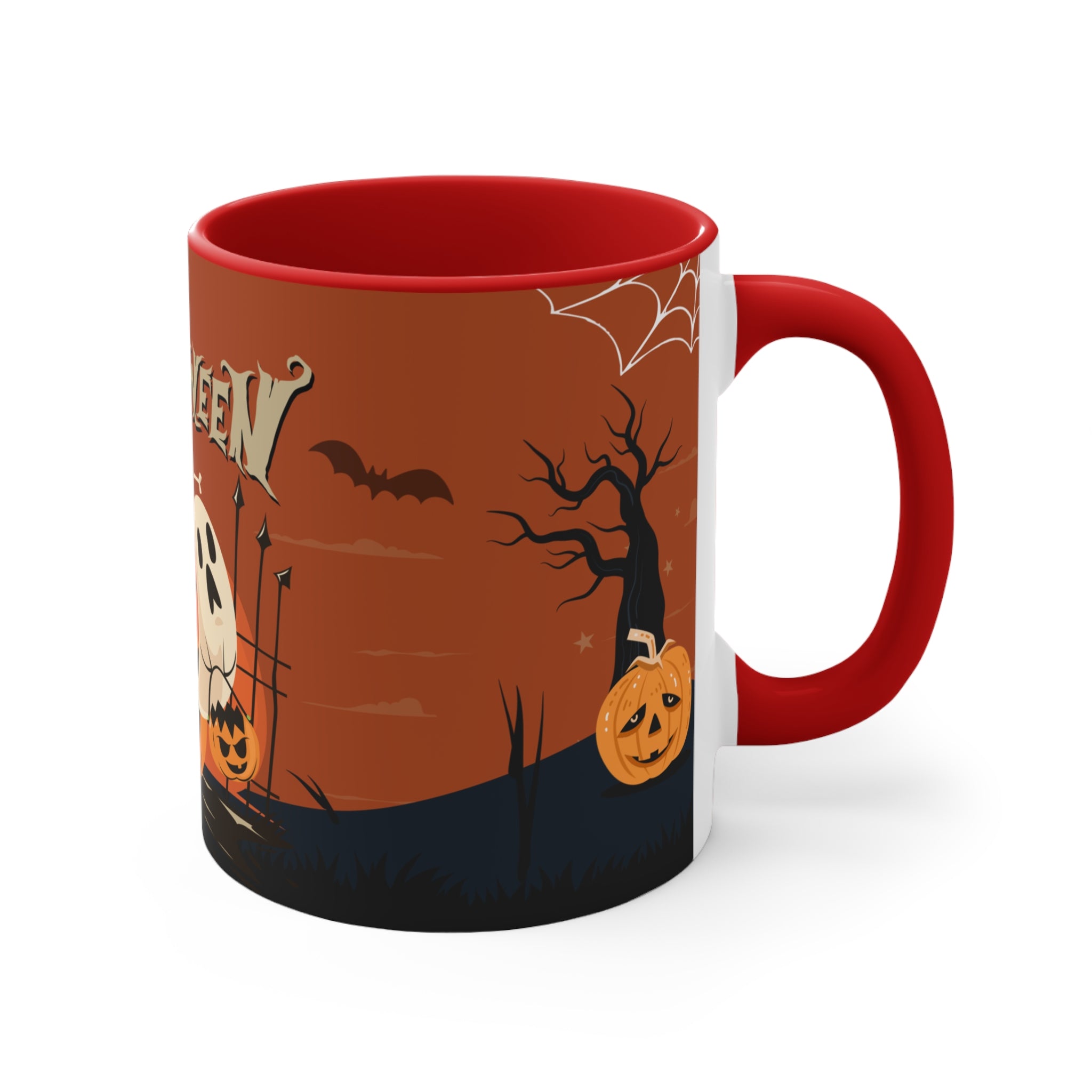 Happy Halloween with Pumpkin | Colorful Accent Mugs